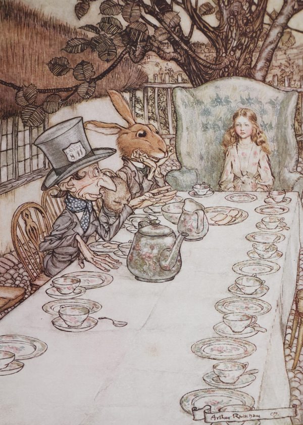 Carroll Lewis. Nel Paese delle Meraviglie.. Arturo Rackham.. Emma C. Cagli. Bergamo.. 1908