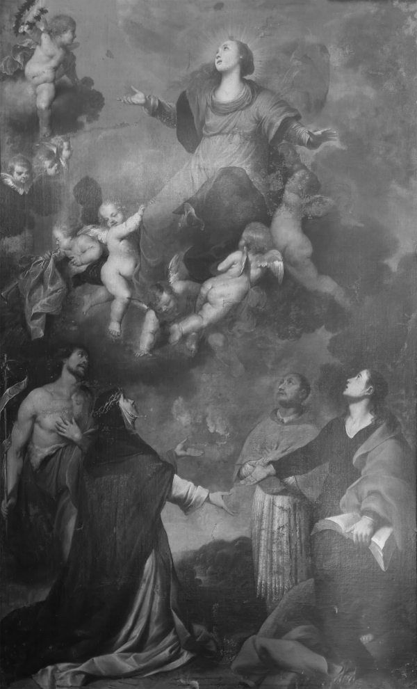 Anton Maria Vassallo; Assumption of the Virgin among Angels, oil on canvas