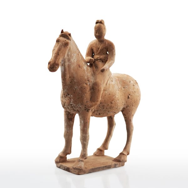 A terracotta horseman, China, Tang Dynasty, 618&ndash;907 A.C.