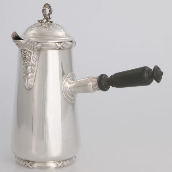A French silver chocolate pot, Adolphe Boulenger, Paris, late XIX century