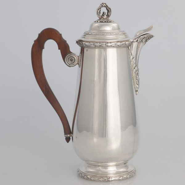 A French silver chocolate pot, Victor Boivin, Paris, late XIX century