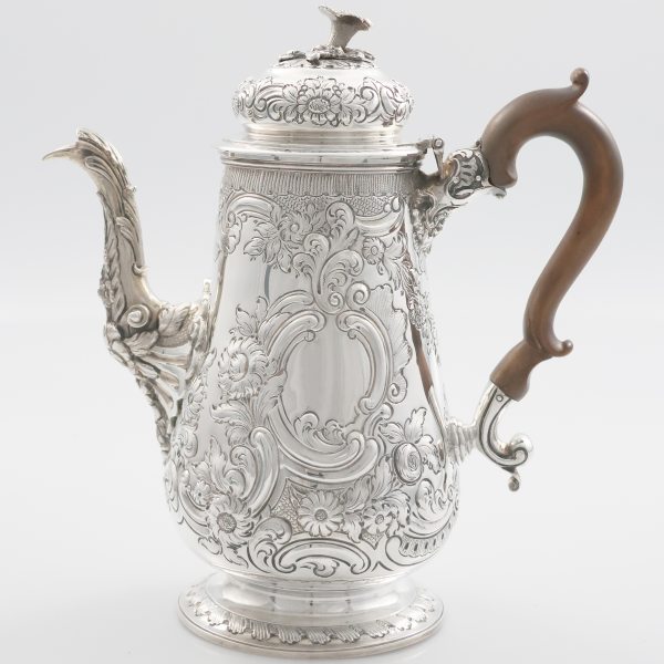 A George IV sterling silver chocolate pot, George Cowie, London, 1826