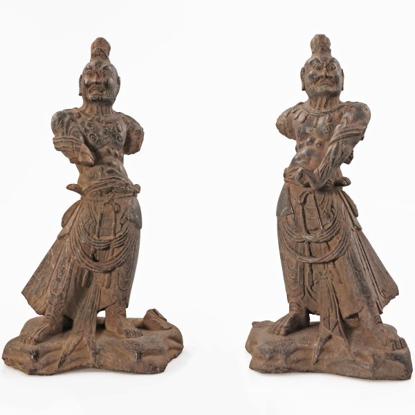 A pair of stone guardians, China, Ming Dynasty, 1368&ndash;1644