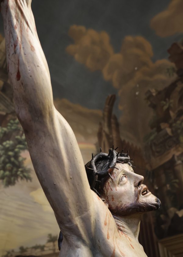 Christ expiring on the cross, circle of Anton Maria Maragliano, Genoa, 18th century