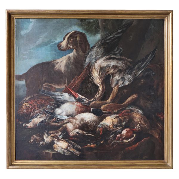 Giovanni Crivelli known as il Crivellino; Milan &ndash; Parma 1760, Hunting Scene, oil on canvas