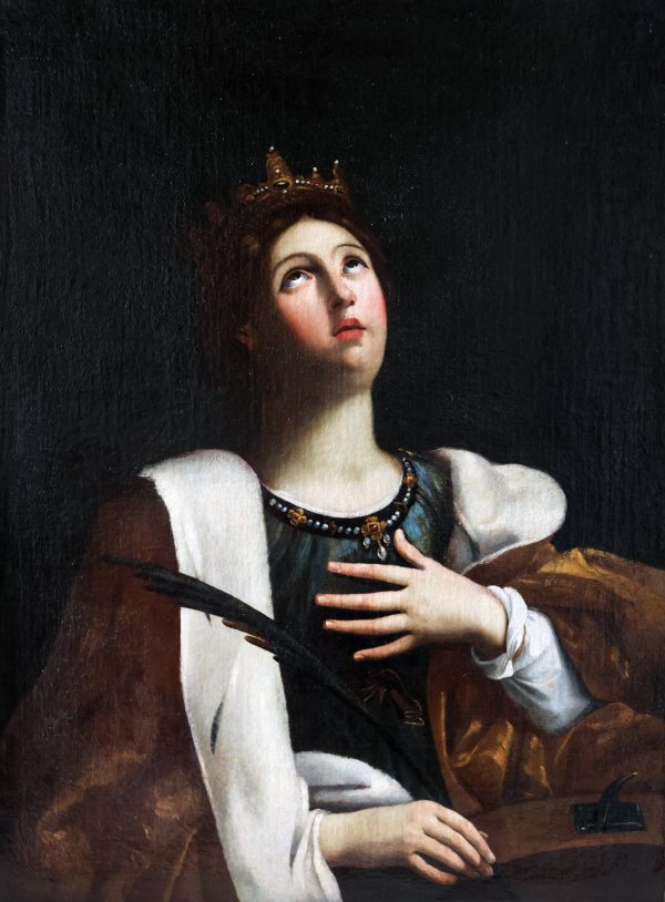 Guido Reni in the style of; Saint Catherine of Alexandria, 17th century, oil on canvas