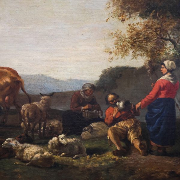 Hendrick Mommers attr., Pastoral scene, oil on canvas