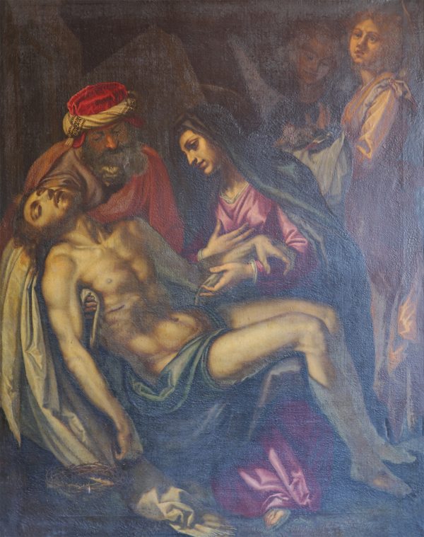 Lodovico Cardi known as Cigoli workshop of; Cigoli 1559 – Rome 1613, Lamentation, oil on canvas