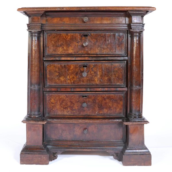 An Italian small cabinet with secret compartments, Tuscany, late 16th century early 17th century