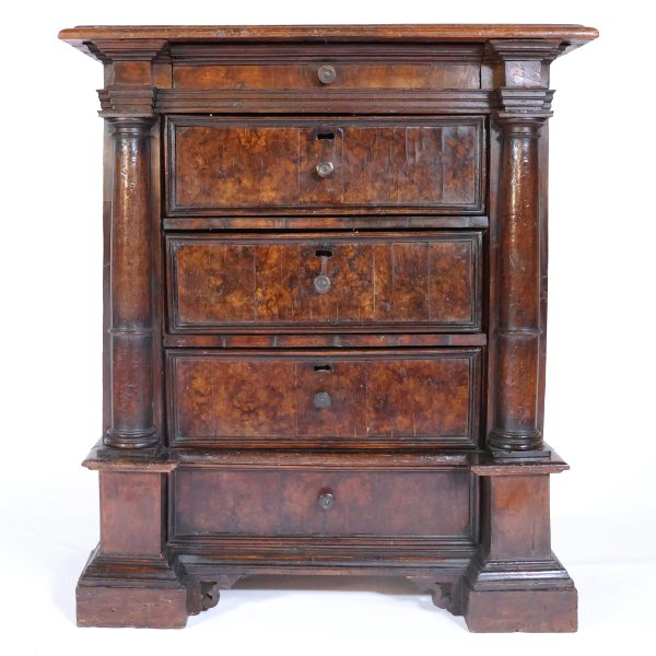 An Italian small cabinet with secret compartments, Tuscany, late 16th century early 17th century