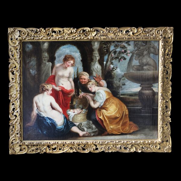Peter Paul Rubens circle of; Erichthonius discovered by the daughters of Cecrops, oil on canvas