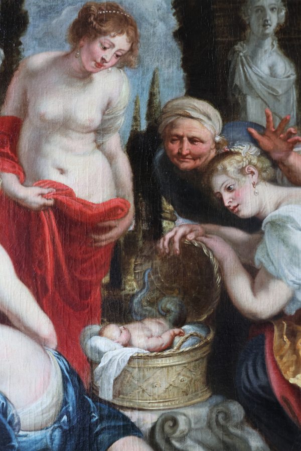 Peter Paul Rubens circle of; Erichthonius discovered by the daughters of Cecrops, oil on canvas