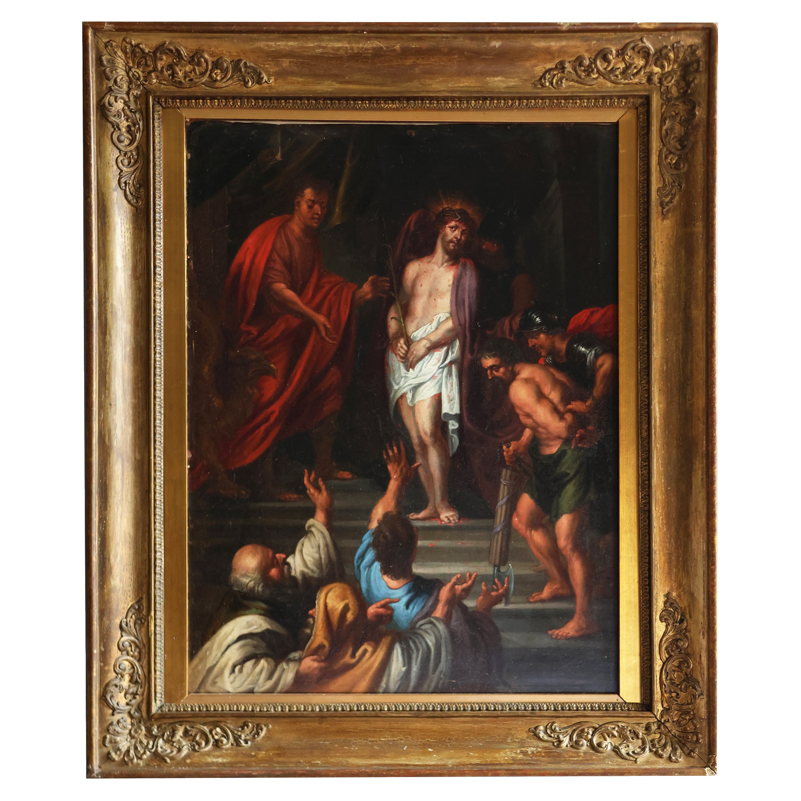 Peter Paul Rubens workshop of, Siegen 1577 - Antwerp 1640; Ecce Homo, oil on copper - Peter Paul Rubens workshop of - 1600