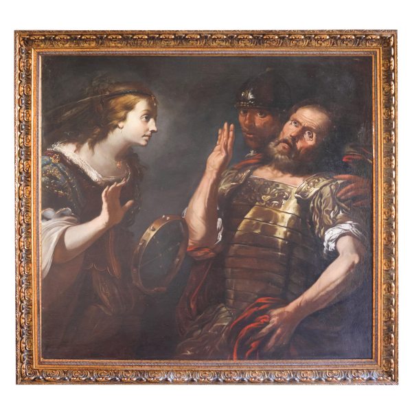 Pietro Negri; Jephthah&rsquo;s encounter with his daughter at the gates of Mizpah, oil on canvas