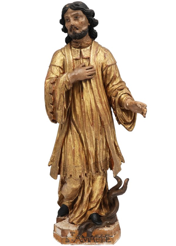 Saint Amable, polychrome poplar wood, France, 18th century