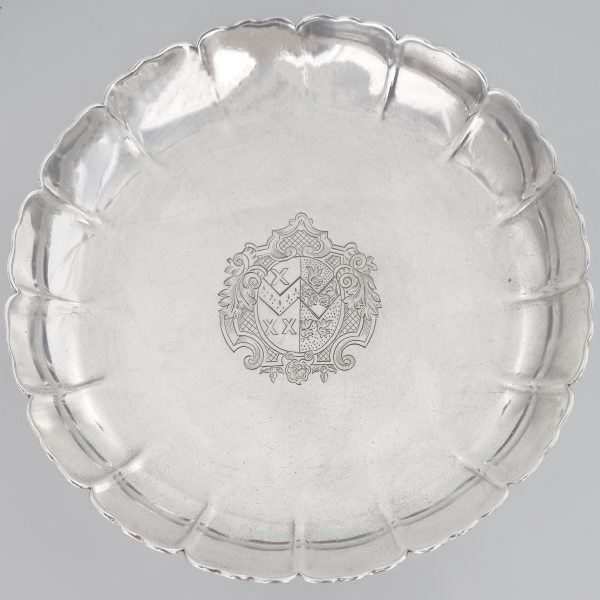 A George I Britannia silver salver, Paul de Lamerie, London, 1717