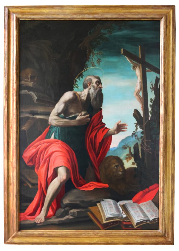 Bartolomeo Barbiani, Montepulciano 1596 - 1645; Saint Jerome in Prayer, oil on canvas