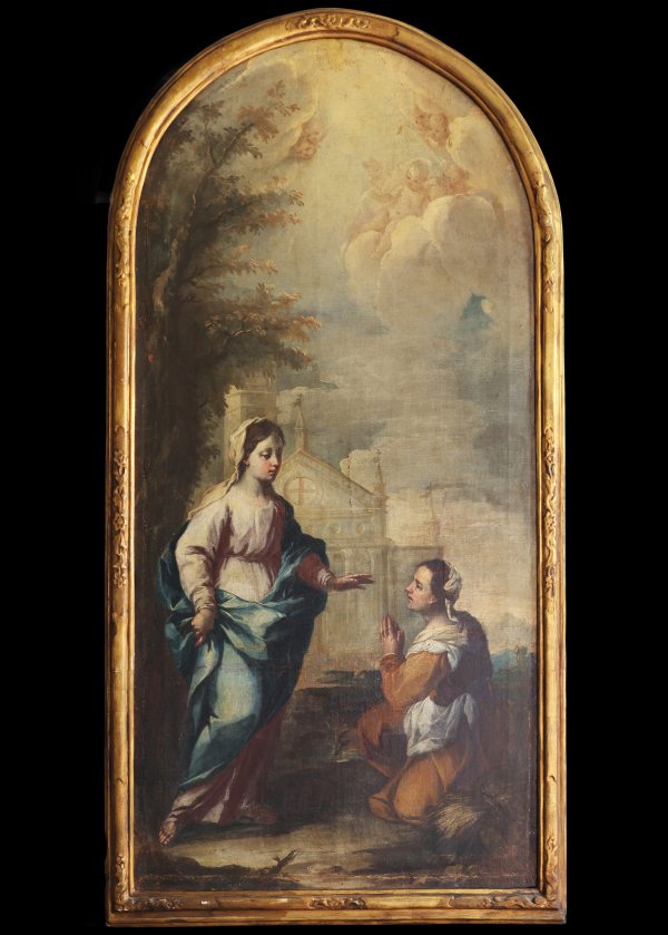 Italian School; Apparition of the Madonna in Caravaggio, late 18th early 19th century, oil on canvas