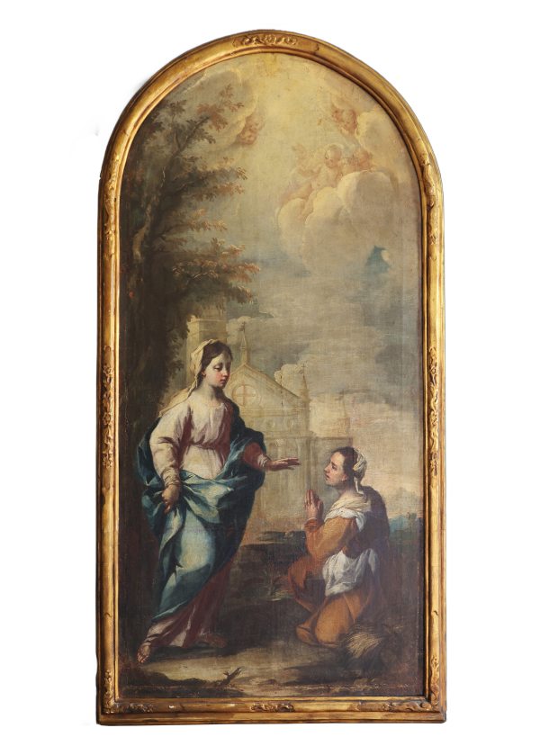 Italian School; Apparition of the Madonna in Caravaggio, late 18th early 19th century, oil on canvas