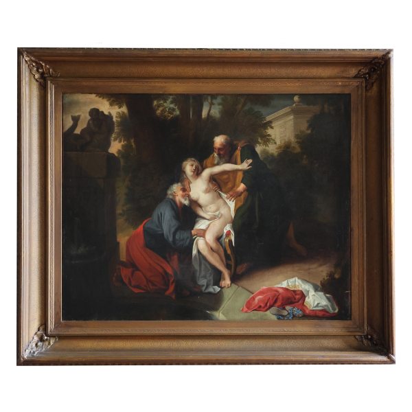 French school; Susanna and the Elders, 18th century, oil on canvas