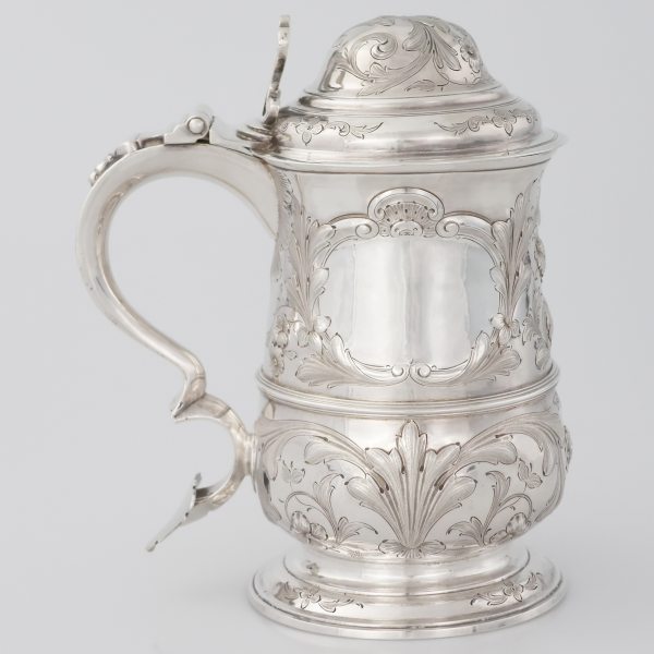 A George III sterling silver tankard, Francis Crump, London, 1773