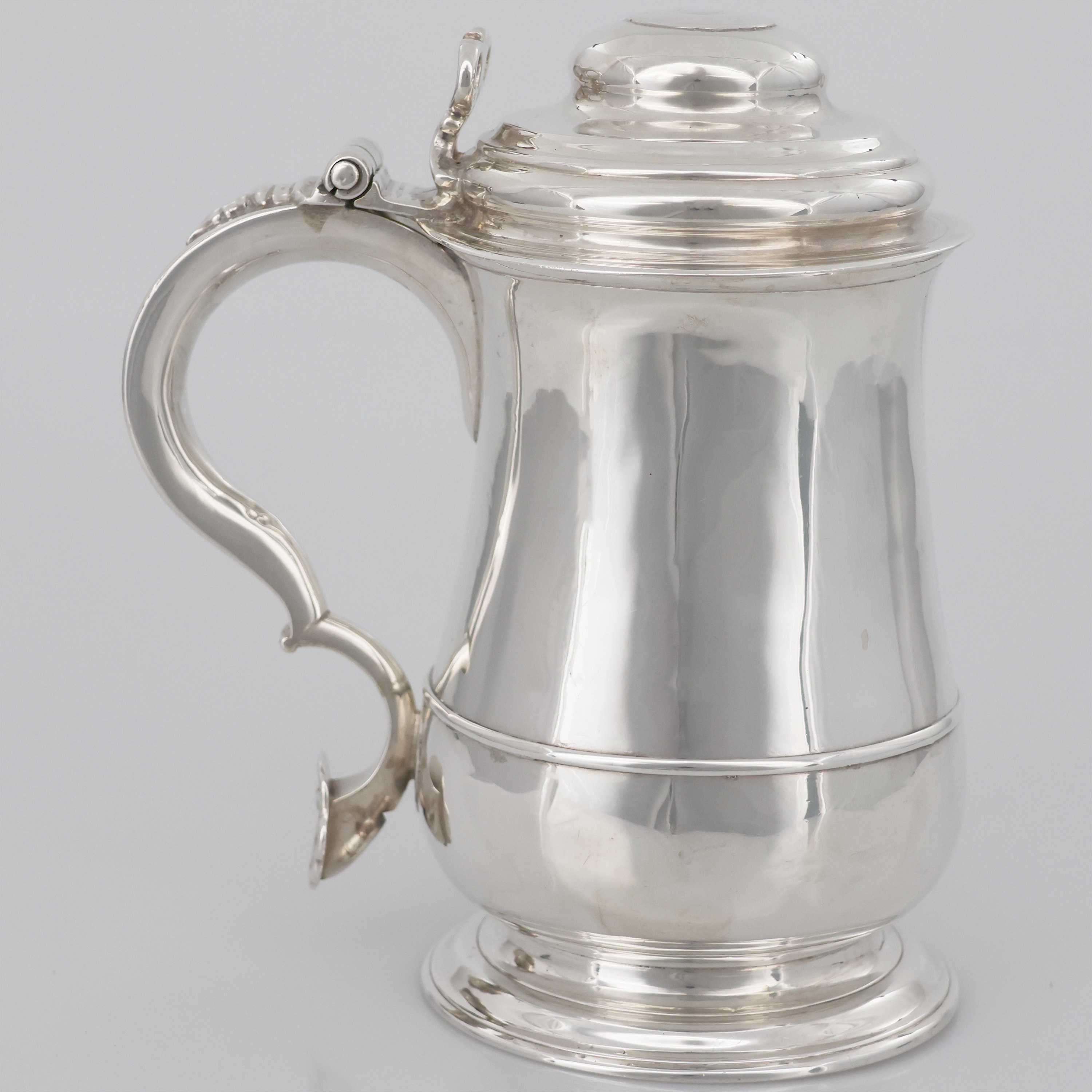 A George II sterling silver tankard, William Dalton, Newcastle, 1747 - William Dalton - 1747