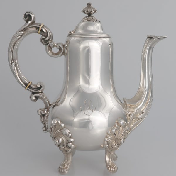 A French silver teapot, Alexandre-Auguste Turquet, Paris, 19th century