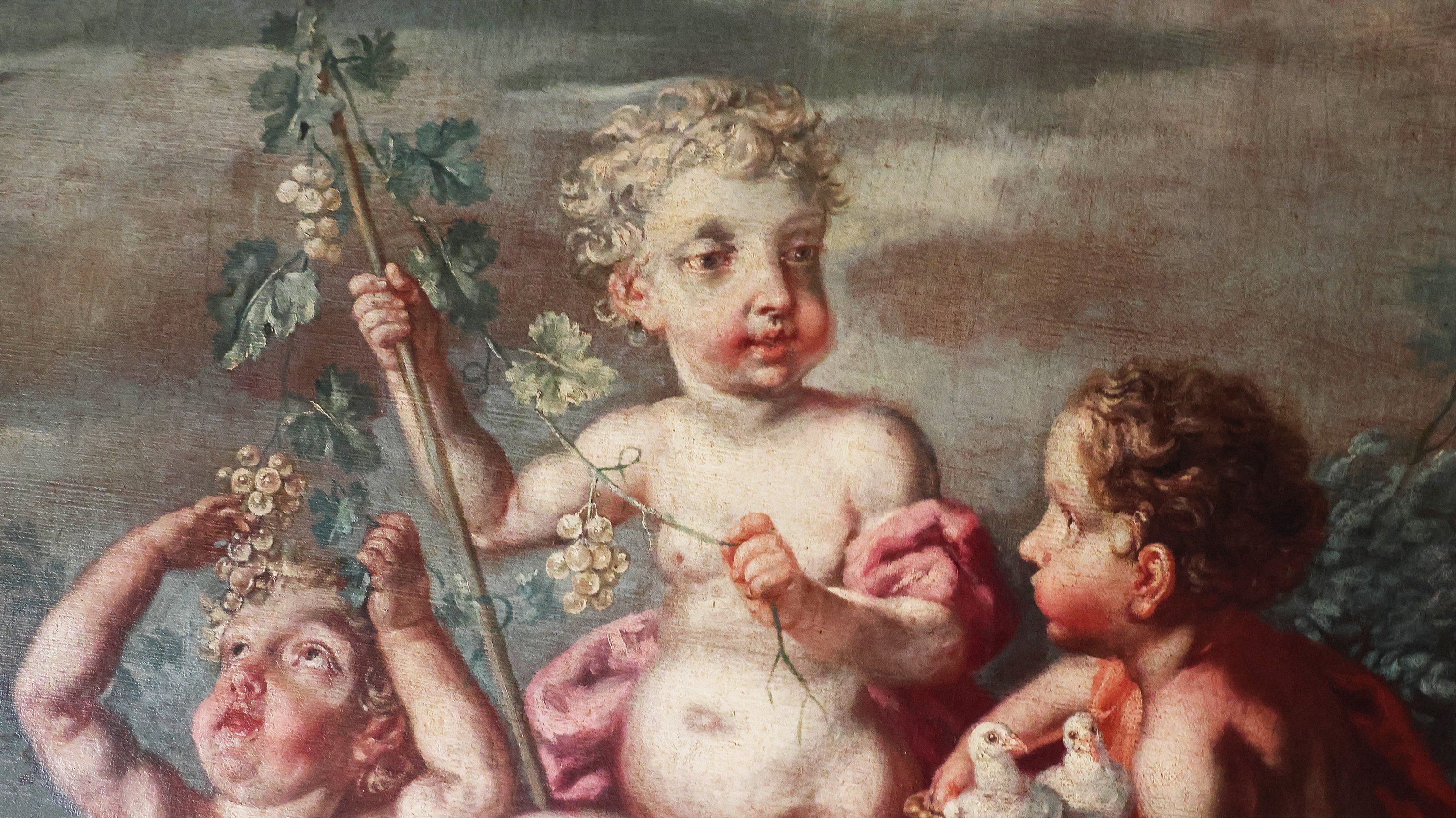 Vittorio Amedeo Rapous, Turin 1729 - 1800; A pair of paintings: Allegory of Autumn and Allegory of Summer; olio su tela